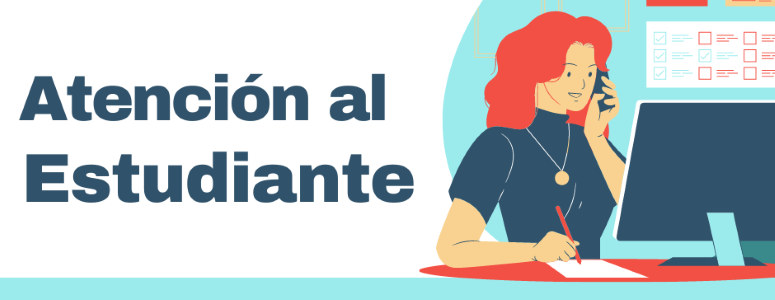 Persona dando atención por medios digitales