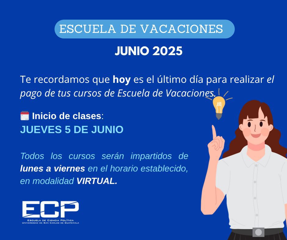 Ultimo día para pago de escuela de vacaciones